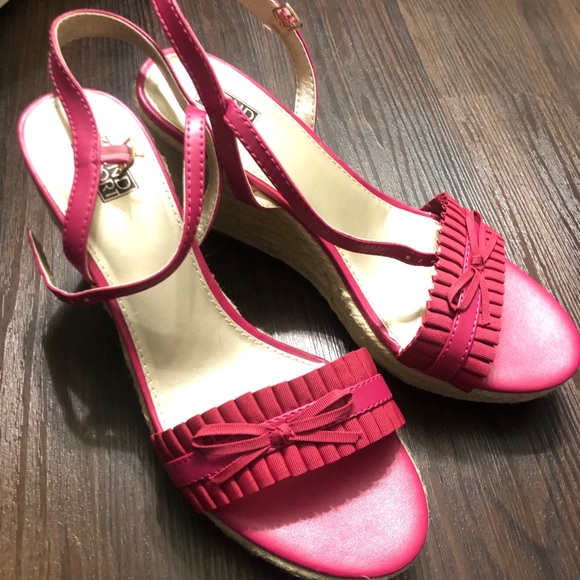 Pink High Wedges - Picture 2 of 3